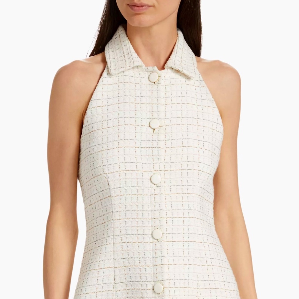 NWT Veronica Beard Roxanne Grid Sleeveless Minidress - Size 0
